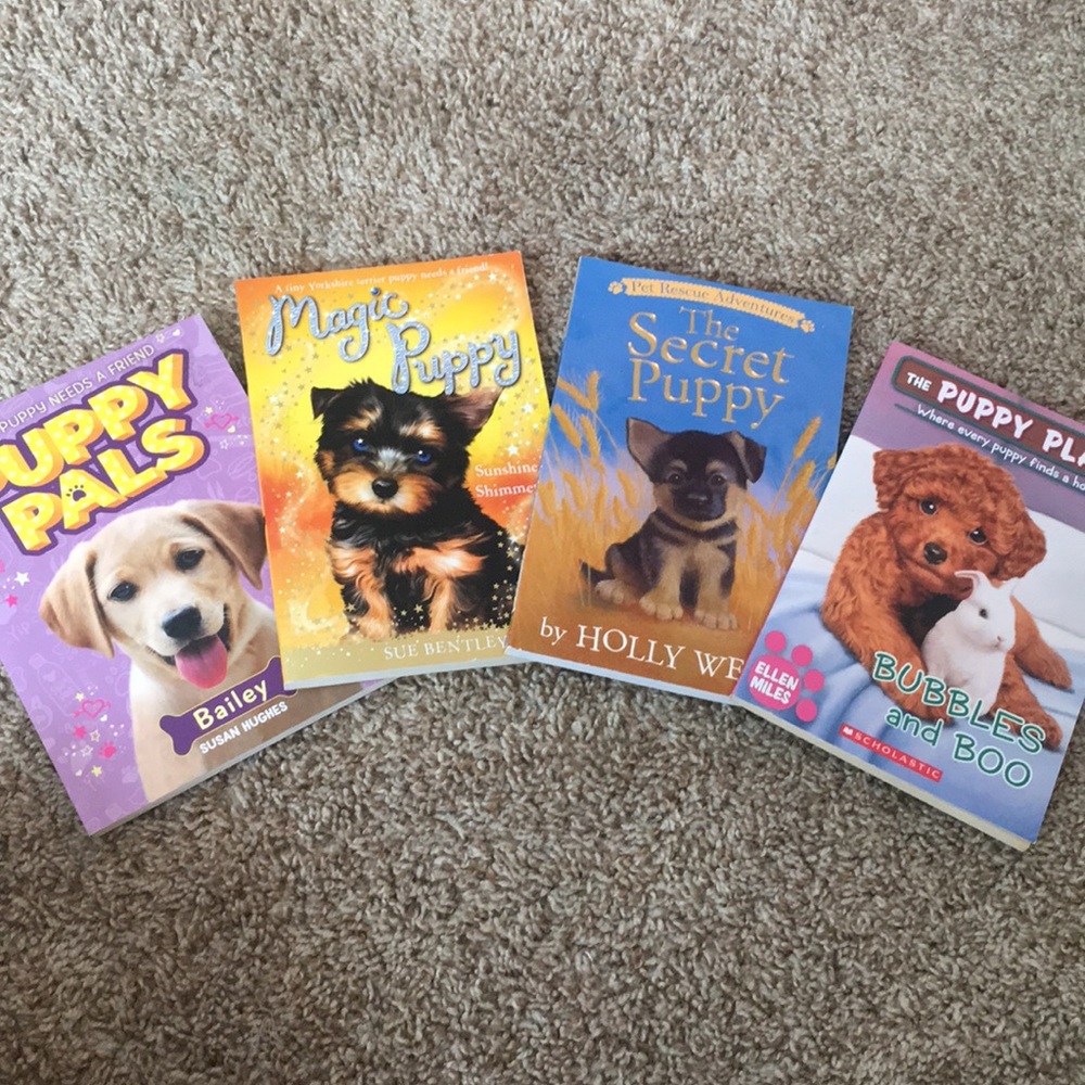 4 cute puppy adventure books